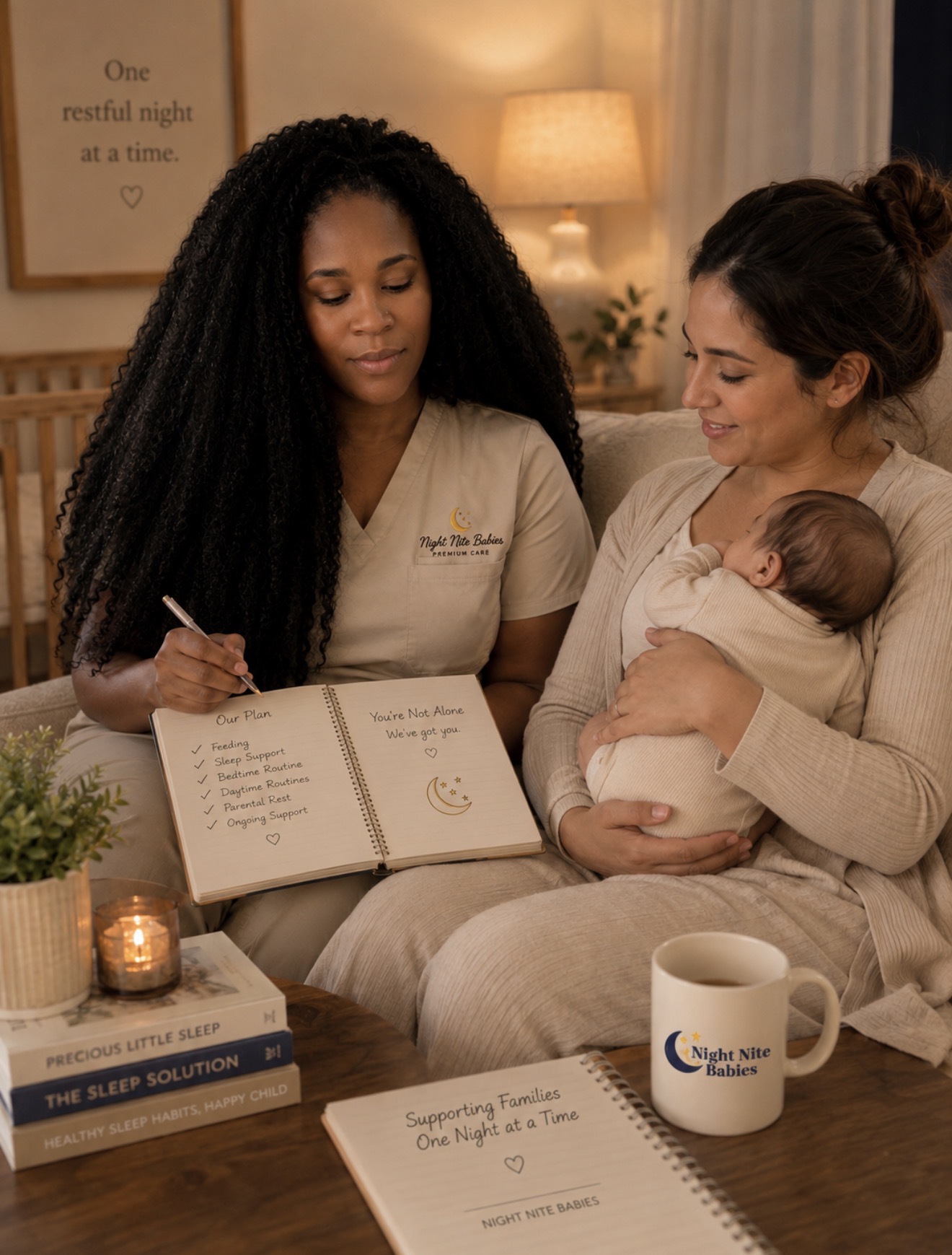 The Night Nite Babies newborn care team in Atlanta